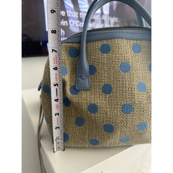 CATH KIDSTON Blue Polka Dot Crossbody Satchel Bag - Picture 6 of 9